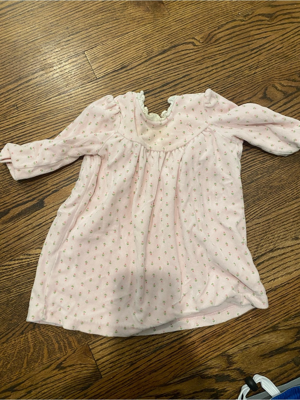 Ralph Lauren velour dress flowers